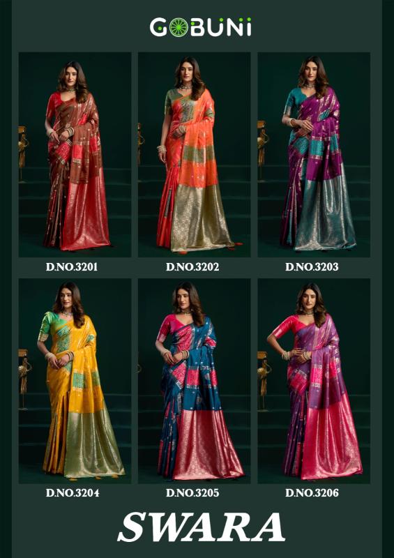 Gobuni swara fancy pumpum saree womens clothing wholesalers